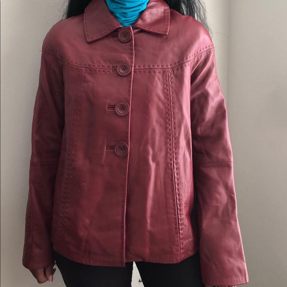 Leather Coat - Picture 1 of 8